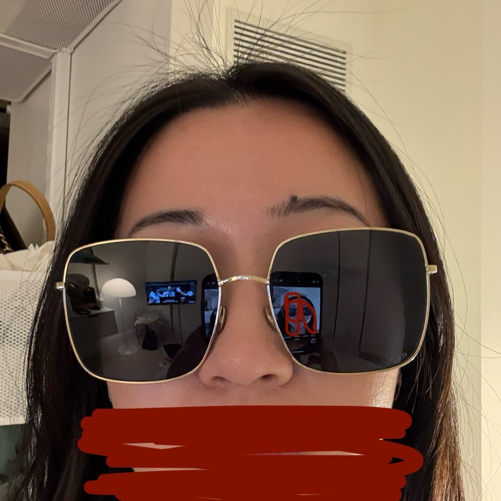 Authentic Dior Square Frame Oversized Sunglasses - image 2